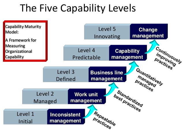 پنج مرحله اصلی مدل بلوغ ظرفیت ( الگوی افزایش مهارت )